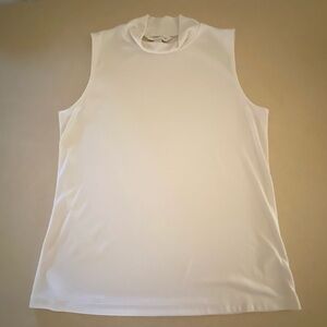 Coldwater Creek Women's White Sleeveless Top EUC